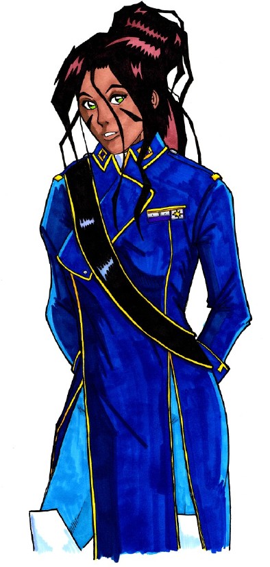 Director Jamadigni Renuka in dress uniform